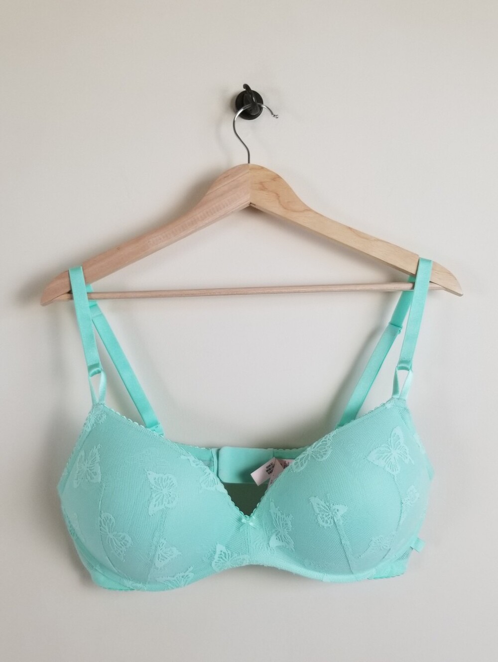Victoria's Secret Sexy Tee Butterfly Mesh Wireless Push-Up Bra 38D